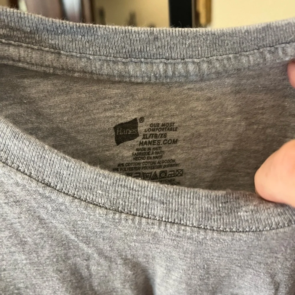 Lot of 3 Hanes Light Gray Men's Short Sleeve Tee